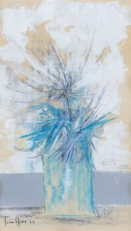 AIME TINO Cuneo 1931Vaso con fiori, 1972tecnica mista su cartoncino cm....