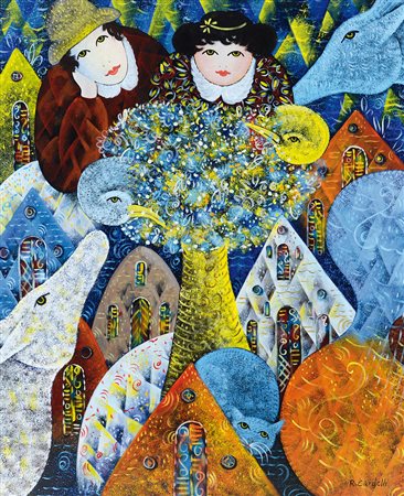 CARDELLI RAIMONDO Marsiglia 08/04/1938 - Lucca 30/06/2008Gli innamoratiolio...