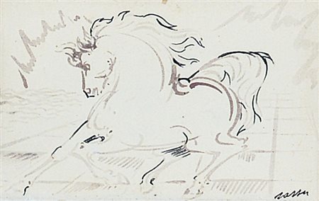 SASSU ALIGI Milano 17/07/1912 - Palma di Maiorca 17/07/2000Cavallo, anni...