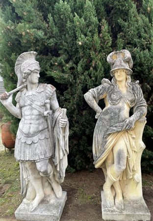 Sculptures "MARS AND MINERVA"