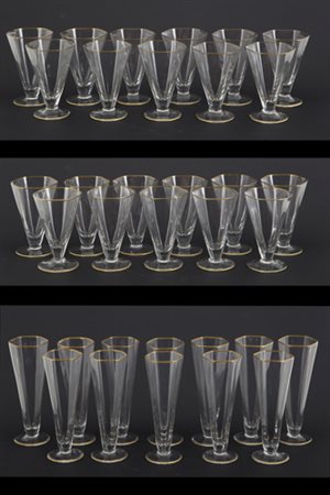 Set of twelve glasses