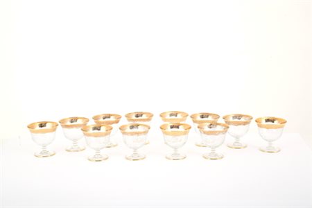 Twelve glasses in a cup