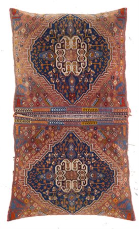 Pair of Qashkay cushions. Iran