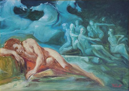 Rodolfo Zito SOGNO Olio su tela, cm. 50x70. Firma in basso a destra....