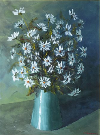 Maniena SENZA TITOLO Olio su tela, cm. 52x34. Opera firmata in basso a destra.