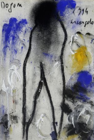Arcangelo DOGON, 1994 olio su tela, cm. 33x24. Autentica dell’Artista su foto.