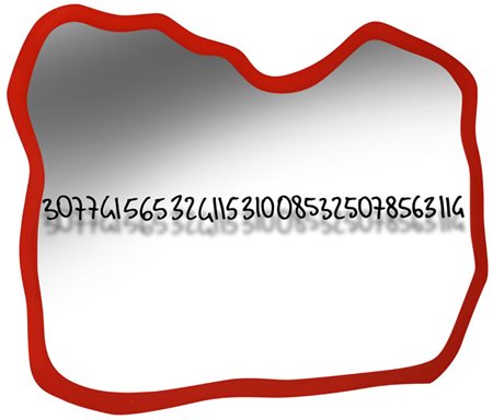 Michelangelo Pistoletto FRATTALE ROSSO, 1999/2000 Acrilico su specchio,...