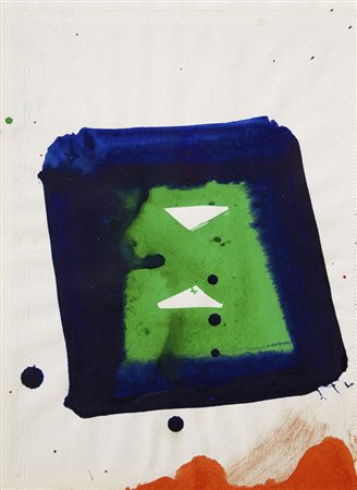 Sam Francis SENZA TITOLO, 1980 acrilico su carta, cm 24x17,5.Opera...