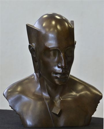 Eppe de Haan SOGNATORE, 2004 scultura in bronzo, h.43 cm., tiraura 1/8....