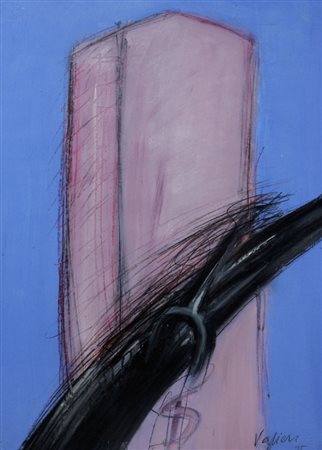 Tino Vaglieri INIZIO DELLA CITTA’, 1975 Tecnica mista su cartoncino, cm....