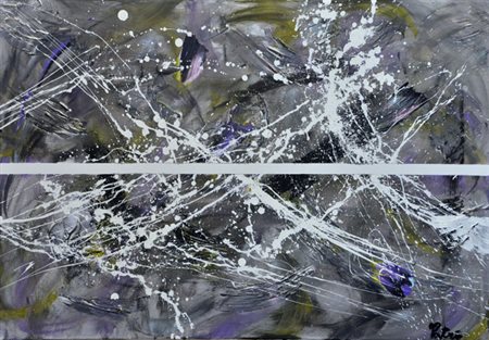 Patrì ANXIETY, 2013 Acrilico su tela, cm. 60x90. Autentica dell’Artista su foto.