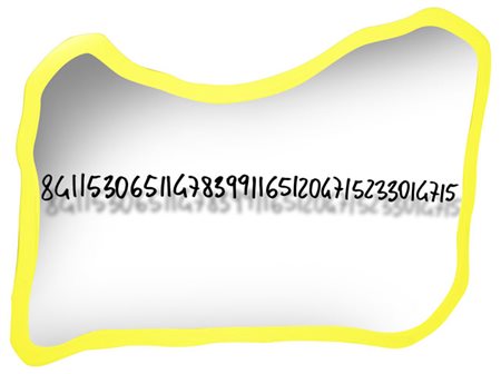 Michelangelo Pistoletto FRATTALE GIALLO, 1999/2000 Acrilico su specchio,...