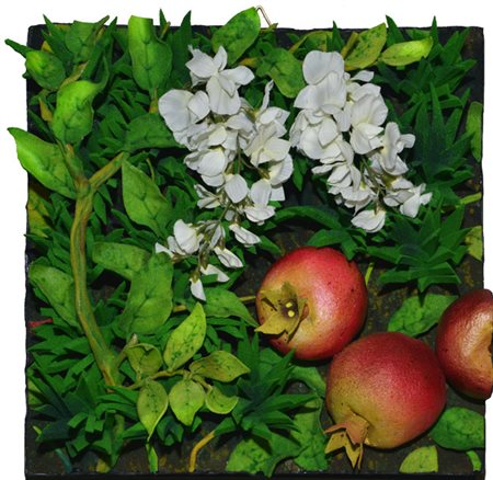 Piero Gilardi GLICINE BIANCO Poliuretano espanso, cm. 30x30. Autentica...