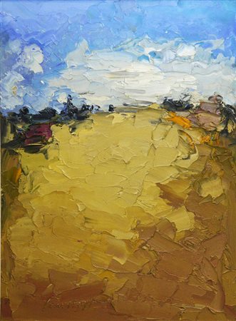 Sergio Scatizzi PAESAGGIO, 2004/05 Olio su tavola, cm. 100x70. Attestato di...