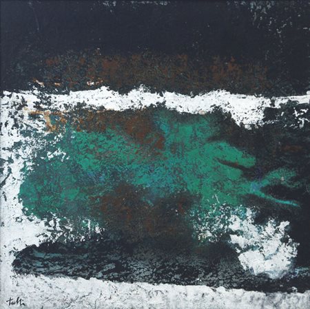 Wladimiro Tulli SENZA TITOLO, 1961 Olio e tempera su tela, cm. 37,5x40,5....