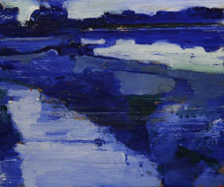 Giovanni Frangi VALLEMOSSO 2010, 2010 Olio su tela, cm. 48x56. Autentica...