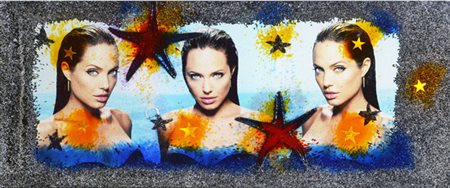 Omar Ronda ANGELINA FROZEN, 2011 Inclusione su resina, cm.50x120. Autentica...