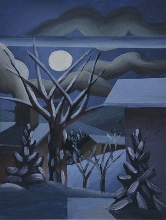 Salvo DICEMBRE, 2008 Olio su tela, cm. 30x40. Autentica su foto dell’Artista.