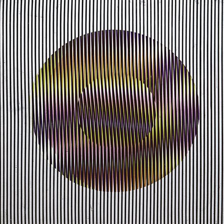 Alberto Biasi SENZA TITOLO,1970 Tecnica mista, cm. 20x20. Autentica...