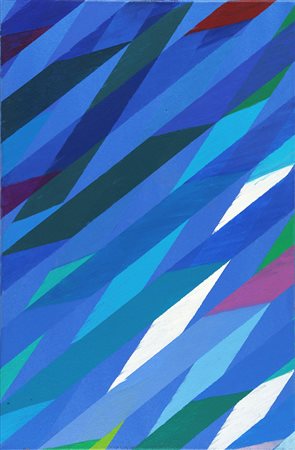 Piero Dorazio AGONAS II, 1998 olio su tela, cm. 60X40. Opera registrata...