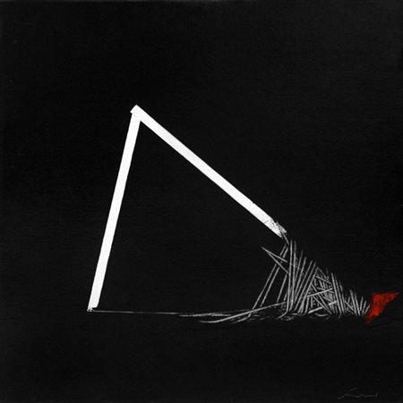Emilio Scanavino GEOMETRIA MALATA, 1972 Olio su tela. Cm.80x80. Opera firmata...