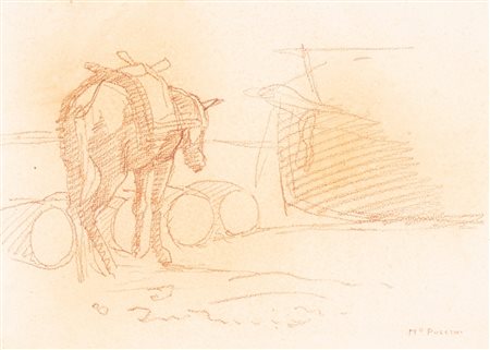 Mario Puccini (Livorno 1869-Firenze 1920)  - L'asinello