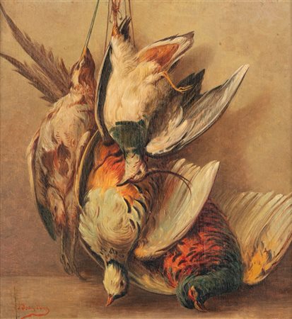 Giulio Bargellini (Firenze 1875-Roma 1936)  - Cacciagione