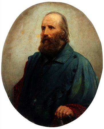 Scuola del secolo XIX - Ritratto di Giuseppe Garibaldi