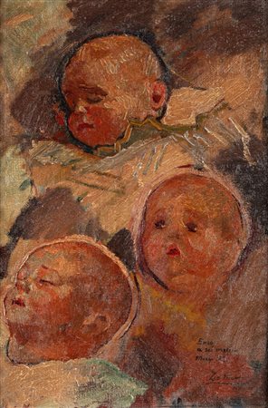 Anselmo Bucci (Fossombrone 1887-Monza 1955)  - La ninna (Enzo a sei mesi), 1921