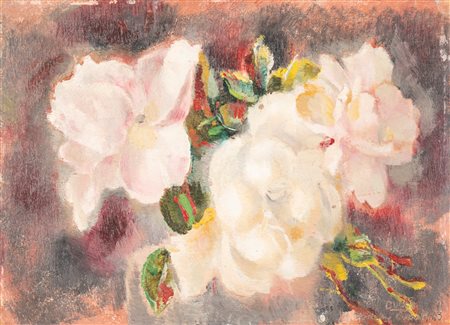 Anselmo Bucci (Fossombrone 1887-Monza 1955)  - Rose di Novembre, 1943
