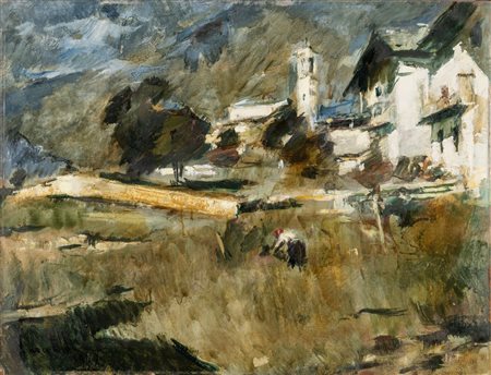 Luigi Locatelli (Bergamo 1904-1983)  - Valle bergamasca, 1927