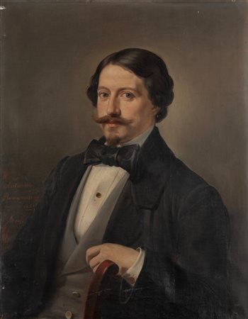 Antonino Bonaccorsi (Acireale 1827-1897)  - Ritratto virile, 1856