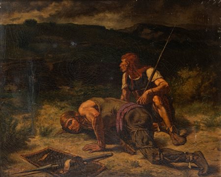 Camillo Miola (Napoli 1840-1919)  - I Vichinghi