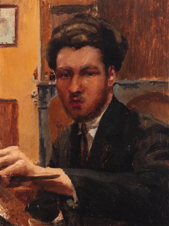 Paolo Ghiglia (Firenze 1905-Roma 1979)  - Autoritratto