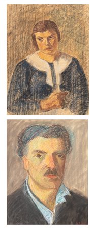 Giacomo Bertucci (Bardi 1903-Milano 1982)  - I coniugi, 1952