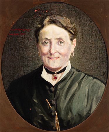 Carlo Prada (Milano 1884-1960)  - Ritratto della madre, 1911