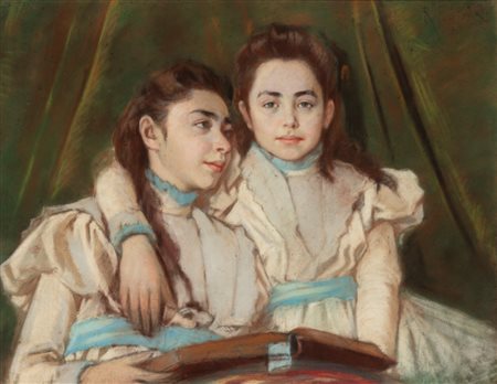 Roberto Fontana (Milano 1844-1907)  - Le sorelle