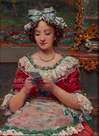 Michele Garinei (Firenze 1871-Sesto Foirentino 1960)  - La lettera d'amore