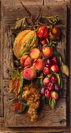 Aurelio Zingoni (Firenze 1853-1922)  - Natura morta d'autunno