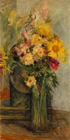 Cesare Monti (Brescia 1891-Bellano 1959)  - Vaso di fiori