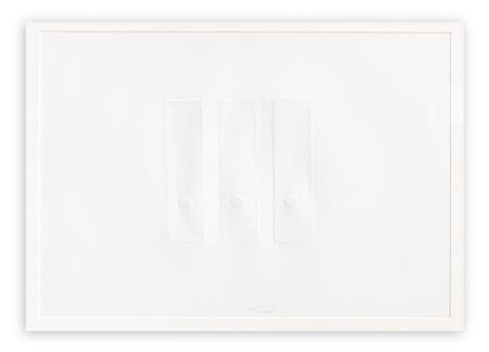 TURI SIMETI (1929-2021) - Tre ovali bianchi, Anni '70