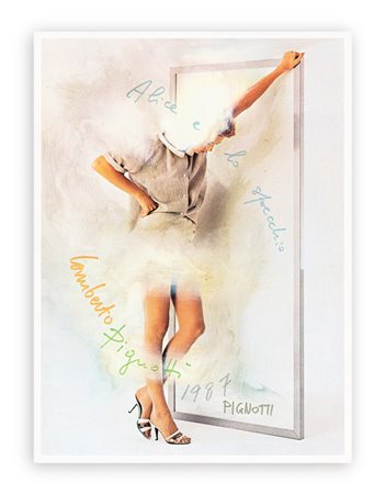 LAMBERTO PIGNOTTI (1926) - Alice e lo specchio, 1987