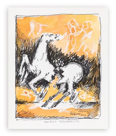 LANFRANCO FRIGERI (1920-2019)  - Cavallo psichedelico, 2002
