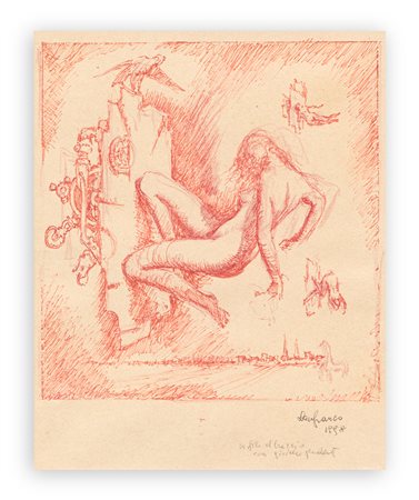 LANFRANCO FRIGERI (1920-2019)  - Un filo al braccio con gioiello fendente, 1998