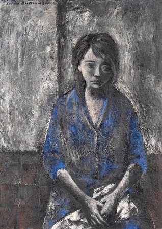 Xavier Bueno (Vera de Bidasoa 1915-Fiesole 1979)  - Ritratto, 1963