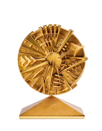 Arnaldo Pomodoro (Morciano di Romagna 1926)  - Disco per Raggio di Sole Finanziaria, 1990