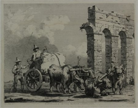 Arthur John Strutt Chelmsford 1819 – Roma 1888 Buffaloes in the Roman...