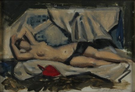 MARCELLO DUDOVICH Trieste 1878 - Milano 1962 Donna in paesaggio, 1930 ca....