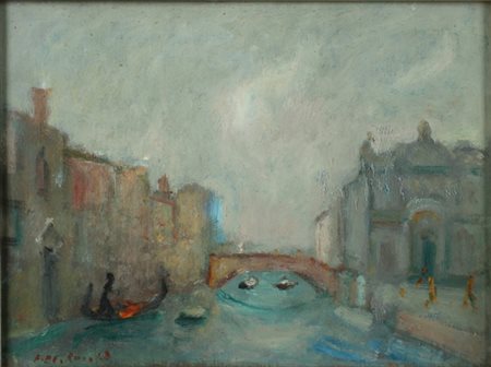 FRANCESCO DE ROCCHI Saronno 1902 - Milano 1978 Rio dei Mendicanti - Venezia,...