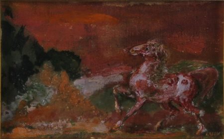 ALIGI SASSU Milano 1912 - Palma de Majorca 2000 Cavallo imbizzarrito in...